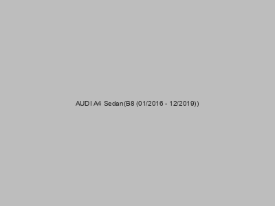 Enganches económicos para AUDI A4 Sedan(B8 (01/2016 - 12/2019))